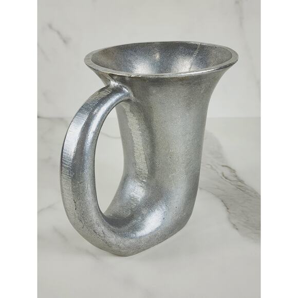 Lyman Pewter Bugle Mug 6" Stein Horn Viking Drinking Cup Cutler Hammer - Picture 5 of 16